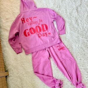 Pink Sweats Set, Size S/M
